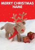 Knitted Reindeer - Knit and Purl Christmas Card
