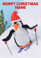 Knitted Skiing Penguin - Christmas Knit and Purl
