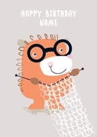 Knitting Birthday Bear