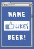 Likes Beer Personalised Card