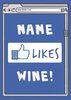 Likes Wine Funny Card