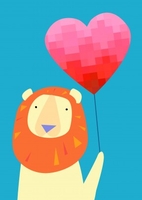 Lion Heart Balloon Valentine