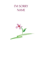 little flower personalised sorry card