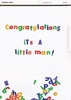 Little Man New Baby Card