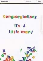 Little Man New Baby Card