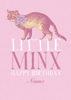 Little Minx Birthday Card