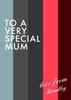 Mothers day card To a very special mum Personalised Mothers Day Card