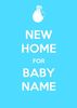 New Home for Baby Boy Personalised Keep Calm Card