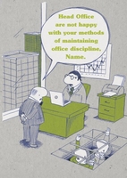 office discipline personalised everyday card