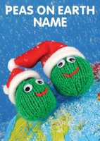 Peas on Earth - Knit and Purl Christmas Card