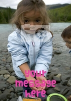 Photo & Message Vanilla Magenta Personalised Card