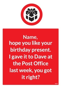 Post Office Funny Birthday Card