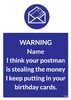 Postman Personalised Birthday Card