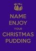 Pudding Keep Calm Christmas Card