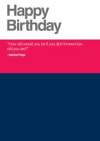 Quote Birthday Card