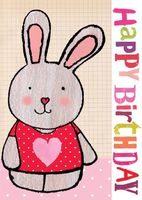 Rabbit - Birthday Card