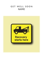 Recovery starts here Personalised Get Well Card