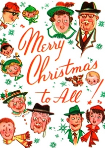 Retro Xmas Christmas Card