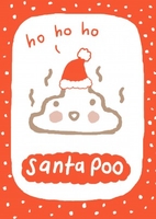 Santa Poo Funny Christmas Card DL1133