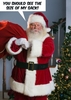 Santa Sack Funny Christmas Card DM2131