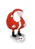 Santa Scales Funny Christmas card MOZ1010