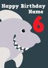 Shark 6th Birthday Card