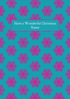 Snowflakes Personalised Christmas Card