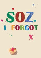 Soz Sorry Card Scribbler Cards