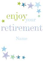 stars personalised retirement card