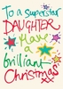 Superstar Daughter Christmas Christmas Card LL1130