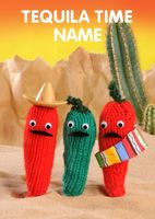 Tequila Time Chillies Knit and Purl Card