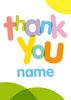 Thank You Personalised Thank You Card