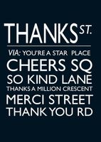 Thanks St Thank you Card