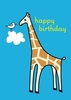 The Little Bird & The Giraffe Childrens Birthday Card