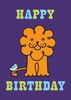 The Little Bird & The Lion Childrens Birthday Card