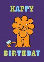 The Little Bird & The Lion Childrens Birthday Card