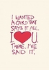 There I Said It Funny Valentine