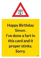 This Card Proper Stinks Funny Birthday Card BC1041