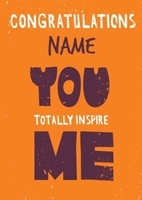 Totally Inspire Personalised Congratulations Card
