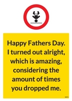 Turned Out Alright Fathers Day Card BC1243