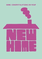type house personalised new home card
