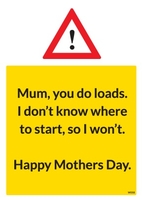 Where to start? Funny Mothers Day Card
