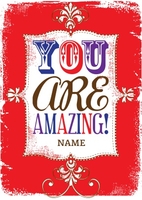 You Are Amazing Personalised Card