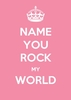You Rock My World Personalised Valentines Card