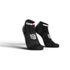 Compressport V3.0 Low Running Race Socks - T1/S - White/Blue
