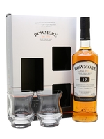 Bowmore 12 Year Old Glass Pack Islay Single Malt Scotch Whisky