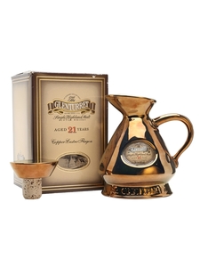 Glenturret 21 Year Old / Gold Ceramic Jug Highland Whisky