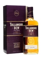 Tullamore Dew 12 Year Old / Special Reserve Irish Blended Whiskey