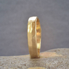18ct Gold Handmade Hammered Wedding Ring - The Name Jewellery™