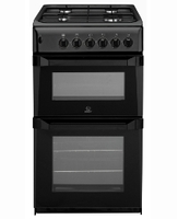 Indesit 50cm Gas Twin Cavity Cooker With Install